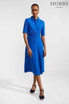 Hobbs Blue Paisley Ponte Dress (B65296) | AED610