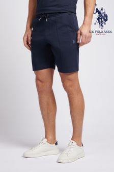 U.S. Polo Assn. Blue Mens Classic Fit Pintuck Shorts (B65299) | $86