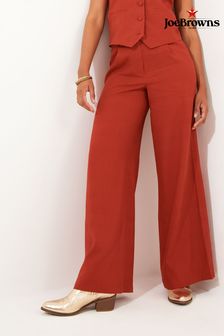 Joe Browns Orange Lyla Linen Blend Trousers (B65512) | 351 SAR