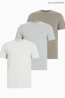 AllSaints Grey Brace Crew T-Shirts 3 Pack (B65813) | KRW202,800