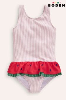Boden Pink Watermelon Peplum Swimsuit (B65854) | ￥4,400 - ￥5,110