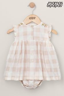 Mamas & Papas Pink Gingham Sun Dress (B66125) | €34