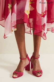 Phase Eight Pink Suede Lattice Block Heels (B66129) | 167 €