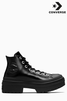 Converse Black Chuck Taylor All Star Lugged Heel Trainers (B66267) | $154