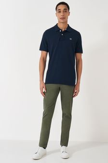 Зеленый - Узкие брюки чинос Crew Clothing (B66300) | €86