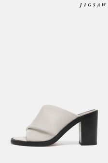 أبيض - Jigsaw Duvile Padded Heel Sandals (B66361) | 893 ر.س
