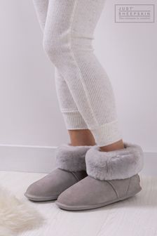 Just Sheepskin Grey Ladies Albery Slippers (B66478) | 606 SAR