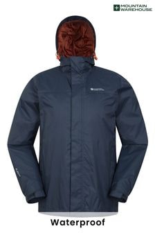 Mountain Warehouse Blue Mens Torrent Waterproof Jacket (B66547) | $86