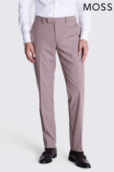 MOSS Slim Fit Purple Dusty Flannel Trousers (B66773) | 510 SAR