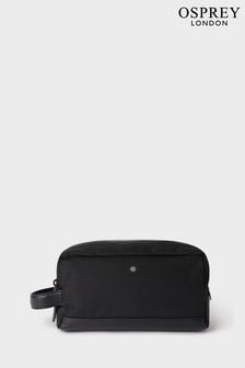 OSPREY LONDON The Business Class Nylon Black Wash Bag (B67450) | LEI 507