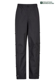 Mountain Warehouse Black Womens Downpour Short Length Waterproof Trousers (B67537) | €65
