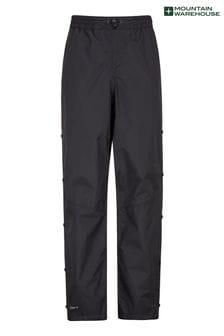 Mountain Warehouse Black Womens Downpour Short Length Waterproof Trousers (B67537) | $84