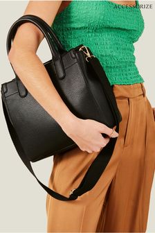 Accessorize Black Handheld Bag with Webbing Strap (B67598) | kr550