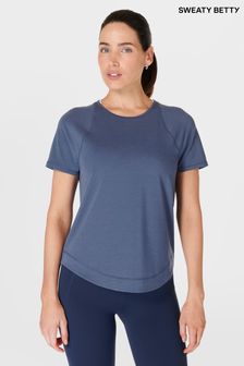 Sweaty Betty Endless Blue Breathe Easy T-Shirt (B67667) | KRW117,400