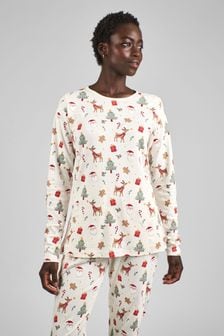 Jojo Maman Bébé Womens Christmas Print Pyjamas Set (B67674) | 63 €