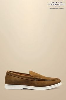 Charles Tyrwhitt Brown Charles Tyrwhitt Slip-On Brown Loafers (B67681) | $171