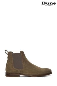 Dune London Brown Collectives Suede Chelsea Boots (B67859) | SGD 252
