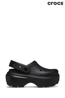 Crocs Stomp Black Clogs (B67868) | SGD 126