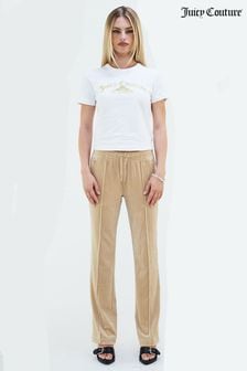 Juicy Couture Cream Velour Track Joggers (B67876) | €95