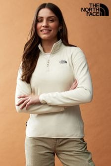 The North Face White The North Face Glacier 1/4 Zip Fleece (B67895) | €95