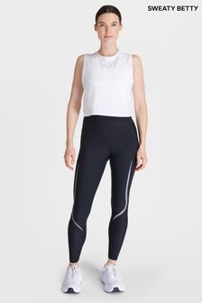 Sweaty Betty Black Full Length Zero Gravity Illuminate Run Leggings (B67903) | $159