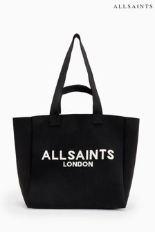 AllSaints Izzy East West Black Tote Bag (B67947) | KRW254,000