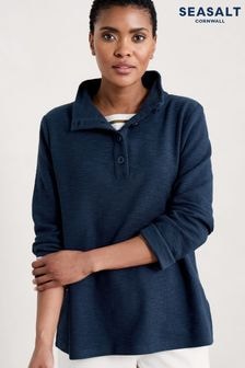 Seasalt Cornwall Blue Navy Last Boat Sweatshirt (B68034) | $96