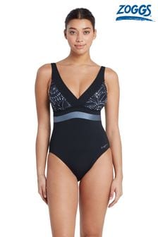 Zoggs Square Back Black Swimsuit With Foam Cup Support (B68080) | €73