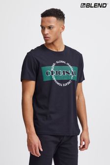 Blend Black Original Printed Short Sleeve T-Shirt (B68100) | 59 QAR