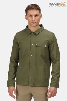 Regatta Green 100% Cotton Jayden Cargo Shacket (B68177) | $96