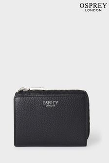Черный кожаный кошелек на молнии Osprey London The Stella (B68417) | €60