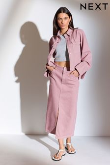 Pink midi skirt 48 top
