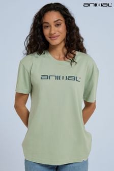 Зеленый - Animal Womens Leena Organic Boxy T-shirt (B68569) | €28