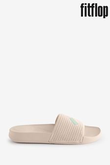 FitFlop Cream Iqushion Arrow Knit Slides (B68613) | LEI 239