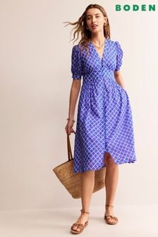 粉色 - Boden Elsa Crinkle Midi Tea Dress (B68633) | NT$4,560