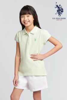 أخضر - U.s. Polo Assn. Girls Cap Sleeve Polo Shirt (B68680) | 191 ر.س - 230 ر.س