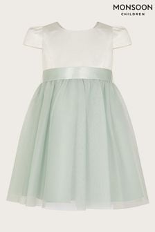Monsoon Grey/White Tulle Baby Flower Girl Dress (B68844) | NT$1,630 - NT$1,870