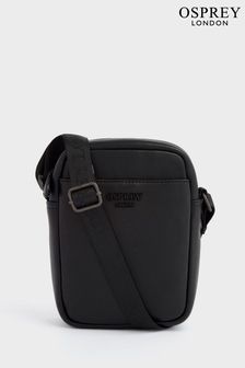 حقيبة ماسنجر سوداء جلد صغيرة Onyx من Osprey London (B68854) | 804 د.إ