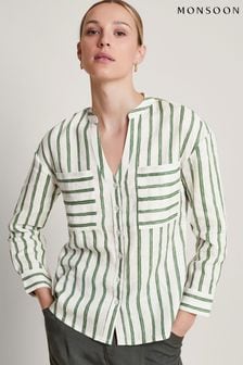 Monsoon Green Santana Stripe Shirt (B68895) | HK$566