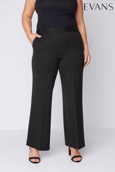 Черный - Прямые брюки из трикотажа Evans (B68991) | €45