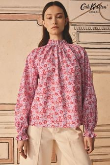 Cath Kidston Archive Ditsy Raglan 100% Cotton Blouse (B69015) | $82