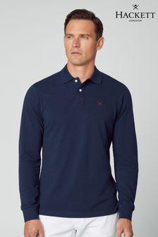 Hackett London Men Blue Ls Polo (B69080) | €137