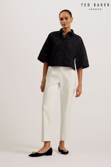 Ted Baker Kilkis Broderie Cropped Shirt