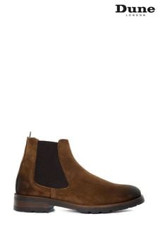 Dune London Brown Chelty Brushed Suede Chelsea Boots (B69213) | Kč5,550