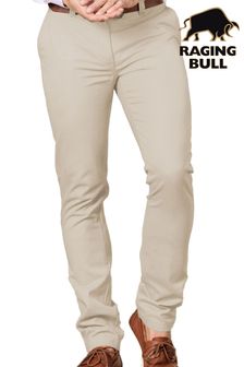 Raging Bull Tapered Chino Brown Trousers (B69350) | kr1 260