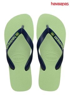 Зеленые сандалии с логотипом Havaianas Brasil (B69357) | €40