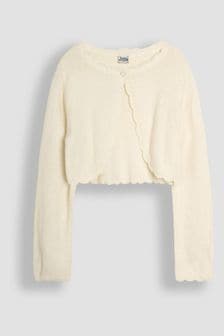 JoJo Maman Bébé Cream Lace Knit Bolero Cardigan (B69585) | NT$1,120