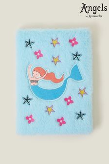 Angels By Accessorize Girls Blue Mermaid Fluffy Notebook (B69945) | €13
