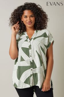 Women s Evans Green Print Tops Next Luxembourg