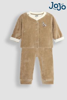 JoJo Maman Bébé Brown Baby Duck Velour Set 3 Piece (B70056) | ￥6,310